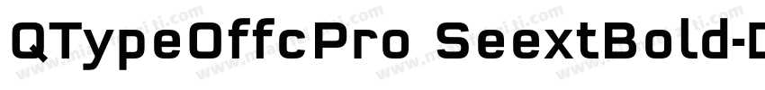 QTypeOffcPro SeextBold字体转换